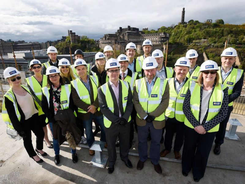 Group photo of the topping out ceremony