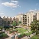CGI Rowanbank Gardens courtyard
